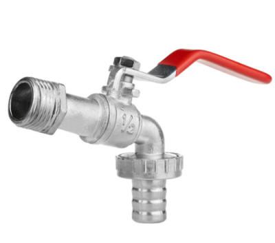 Кран шаровой водоразборный со штуцером 1/2" ручка (цинковый сплав) в интернет гипермаркете «Планета Лета». Фото