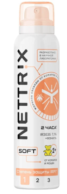 NETTRIX Soft Спрей от комаров, мошек, мокрецов в интернет гипермаркете «Планета Лета». Фото
