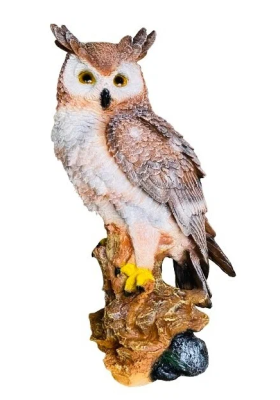 Фигура Филин на пне большой H-51см,L-30см,В-20см в интернет гипермаркете «Планета Лета». Фото