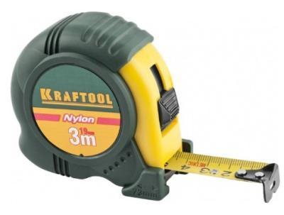Рулетка KRAFTOOL NYLON 3 м 19 мм ударост обрезин 34122-03-19_z01 в интернет гипермаркете «Планета Лета». Фото