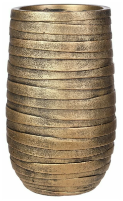 Кашпо IDEALIST Роу Высокое, файберстоун, золото, D26.5 H45 cm ROWEV26-GLD в интернет гипермаркете «Планета Лета». Фото