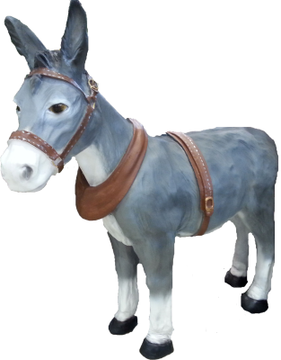 Фигура Осел большой с хомутом Н-96см, L-100см ФП394 в интернет гипермаркете «Планета Лета». Фото