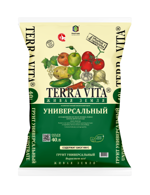 Грунт Живая Земля Универсальная Terra Vita 40л в интернет гипермаркете «Планета Лета». Фото