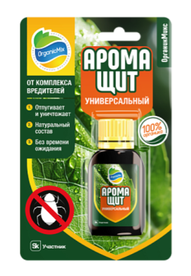 АРОМАЩИТ универсальный препарат для профилактики, отпугивания и уничтожения вредителей 30мл Органик Микс в интернет гипермаркете «Планета Лета». Фото АРОМАЩИТ универсальный препарат для профилактики, отпугивания и уничтожения вредителей 30мл в интернет гипермаркете «Планета Лета». Фото