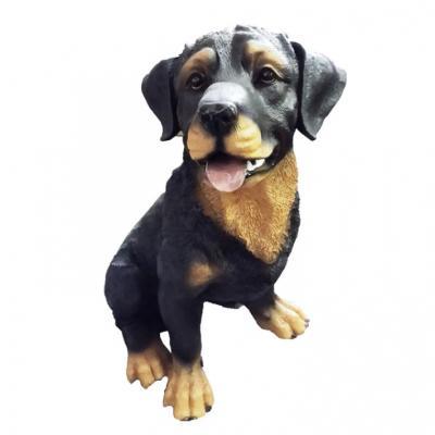 Фигура Собака Ротвейлер сидит средний  Н-39см в интернет гипермаркете «Планета Лета». Фото