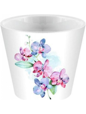Горшок для цветов London Orchid Deco D160 мм 1,6л Голубая орхидея в интернет гипермаркете «Планета Лета». Фото