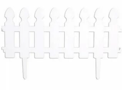 Забор Штакетник, 200х21 см, 4шт/уп., пластик, белый в интернет гипермаркете «Планета Лета». Фото