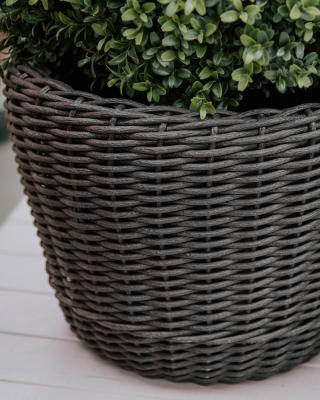 Кашпо Эко ротанг d40, 20л в интернет гипермаркете «Планета Лета». Фото