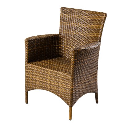Кресло Флоренция (Вид ротанга лента (ПМ), Цвет ротанга Мореная лиственница (G-градиент)) в интернет гипермаркете «Планета Лета». Фото