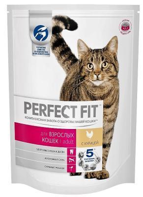 Корм PERFECT FIT д/взр кош с курицей 650г в интернет гипермаркете «Планета Лета». Фото