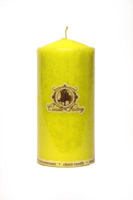 Свеча колонна 70*120 желтый в интернет гипермаркете «Планета Лета». Фото
