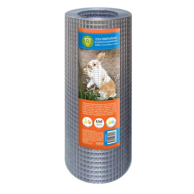 Сетка универсальная метал. в пластике 0,5х5м, ячейка 12,7х12,7х0,65/0,9мм в интернет гипермаркете «Планета Лета». Фото