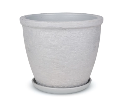 Горшок Лофт серый № 7 D32 H28 Высокий овал шнур 18 л в интернет гипермаркете «Планета Лета». Фото