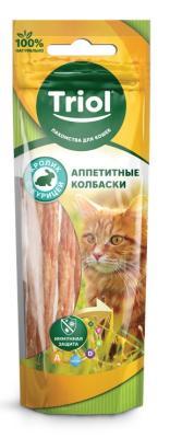 Лакомство Triol колбаски аппетитные из крол. с кур. д/кош. 40г 20171003 в интернет гипермаркете «Планета Лета». Фото