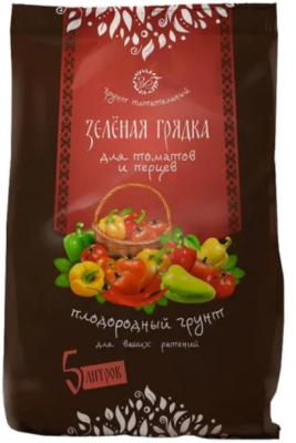 Грунт Зеленая грядка Для томатов и перцев  5л в интернет гипермаркете «Планета Лета». Фото