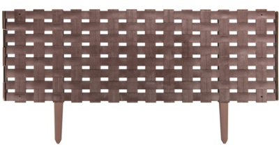 Забор Плетень, 240х20 см, 4шт/уп., пластик, шоколад в интернет гипермаркете «Планета Лета». Фото