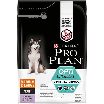 Корм PRO PPLAN GRAIN FREE 7кг д/взр.соб.сред.пор. с чув.пищ. с инд. в интернет гипермаркете «Планета Лета». Фото