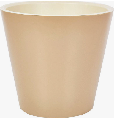 Горшок для цветов InGreen London D230 мм, 5л с дренажной вставкой, молочный шоколад в интернет гипермаркете «Планета Лета». Фото