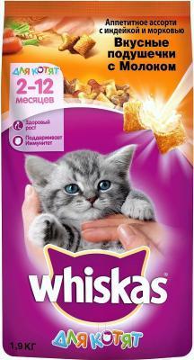 Корм Whiskas д/кот п/мол инд/морк 1,9кг в интернет гипермаркете «Планета Лета». Фото