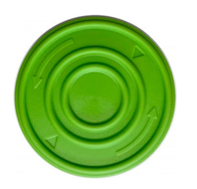 Комплект: Шпуля с леской 1,65 мм с зеленой крышкой катушки Greenworks в интернет гипермаркете «Планета Лета». Фото