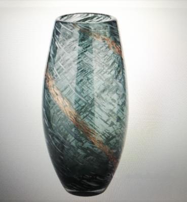 Ваза "Вселенная" (стекло) D15xH31 см Голубой (наб.) в интернет гипермаркете «Планета Лета». Фото