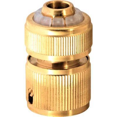 Коннетор AQUASTOP быстрого соединения 1/2 латунь в интернет гипермаркете «Планета Лета». Фото