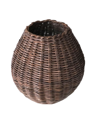 Кашпо плетеное шоколад d27, h29, 16л в интернет гипермаркете «Планета Лета». Фото