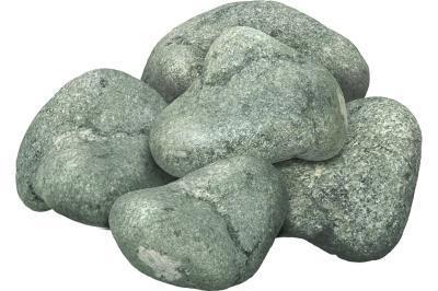 Камень "Хакасский жадеит", обвалованный, средняя фракция (70-140 мм), в коробке 10 кг "Банные штучки в интернет гипермаркете «Планета Лета». Фото