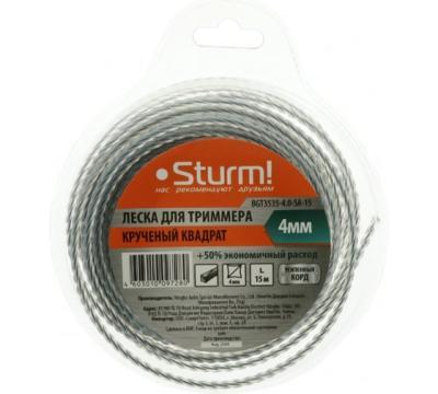 Леска для триммера Sturm! d=4.0 мм, l=15 м, КРУЧЕНЫЙ КВАДРАТ, BGT3535-4.0-SA-15 в интернет гипермаркете «Планета Лета». Фото