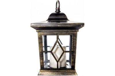Садовый светильник на солнечной батарее Bronze lantern. Серия Special. USL-S-180/PT220. TM Uniel в интернет гипермаркете «Планета Лета». Фото