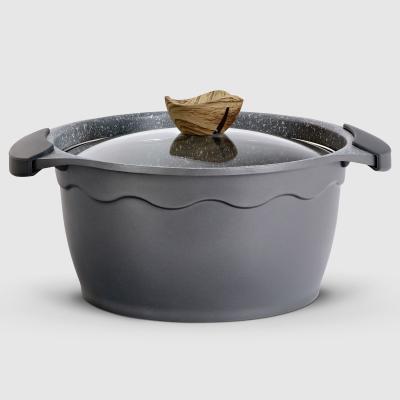 КАСТРЮЛЯ С КРЫШКОЙ 24 СМ ALFETTA GREY в интернет гипермаркете «Планета Лета». Фото