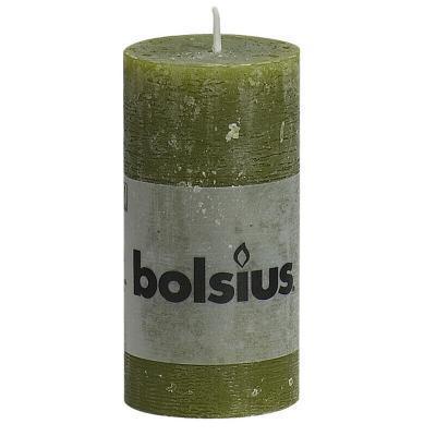 Свеча Болсус Рустик 100/50 оливковый 103868080370 в интернет гипермаркете «Планета Лета». Фото