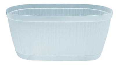 Горшок для цветов InGreen BARCELONA ORCHID 2,7л, 275х145мм овальный, голубой перламутровый в интернет гипермаркете «Планета Лета». Фото