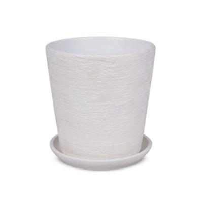 Горшок для цветов Лофт № 4 конус D18 см v2.6 л белый в интернет гипермаркете «Планета Лета». Фото