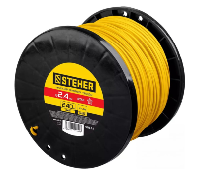 Леска для триммера ЗВЕЗДА 2.4 мм 240 м STEHER в интернет гипермаркете «Планета Лета». Фото