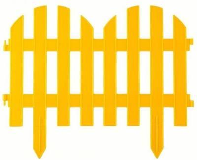 Забор декор. GRINDA "ПАЛИСАДНИК", 28x300см, желтый (7шт) 422205-Y в интернет гипермаркете «Планета Лета». Фото