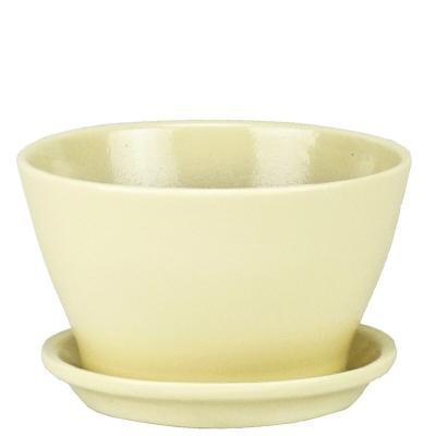 Горшок Беллита глянец бежевый d12см, h7см 0,45л ГЛ906/1 в интернет гипермаркете «Планета Лета». Фото