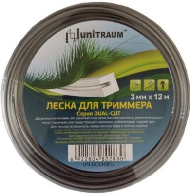 Леска двухкомп.квадрат.витая 3.00mmx12m (Dual-Cut) UN-DCS30B12 в интернет гипермаркете «Планета Лета». Фото