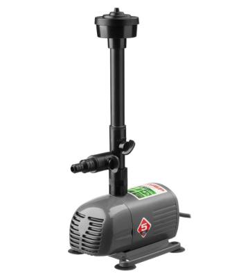 Насос фонтанный, ЗУБР ЗНФЧ-25-2.0, для чистой воды, напор 2,0 м, насадки: колокольчик, гейзер, каска в интернет гипермаркете «Планета Лета». Фото