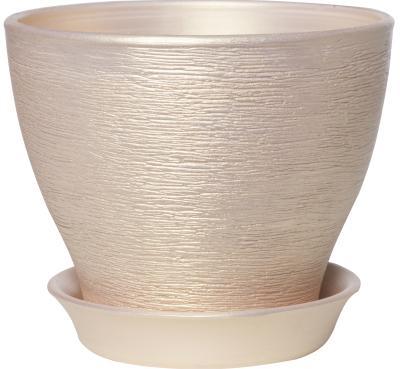 Горшок КЦ КС 5  люкс персик 7,5 л. в интернет гипермаркете «Планета Лета». Фото