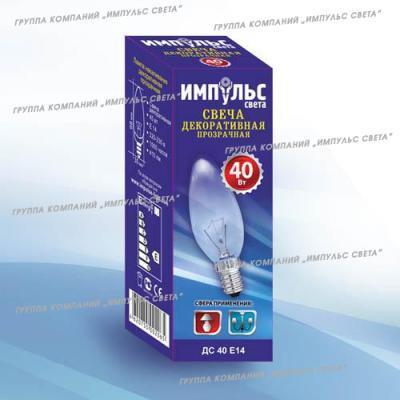 Лампа Шар ИМПУЛЬС СВЕТА декор 40 E14 ДШ40Е14CL в интернет гипермаркете «Планета Лета». Фото