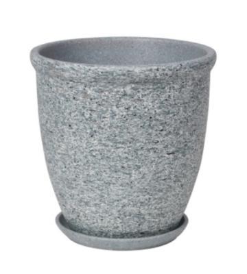 Горшок Серый камень № 6 (D26) Готика Шнур 10,2 л в интернет гипермаркете «Планета Лета». Фото