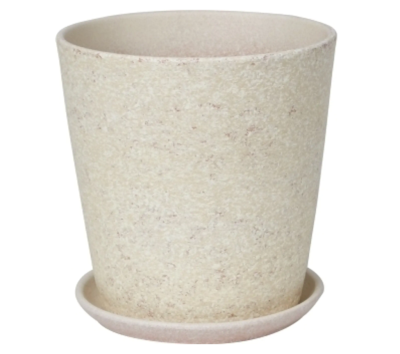Горшок Бежевый камень № 6 (D26) Конус 9,4 л в интернет гипермаркете «Планета Лета». Фото