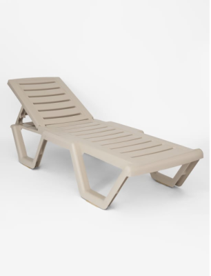 Шезлонг пластик Атлант (грэй) в интернет гипермаркете «Планета Лета». Фото