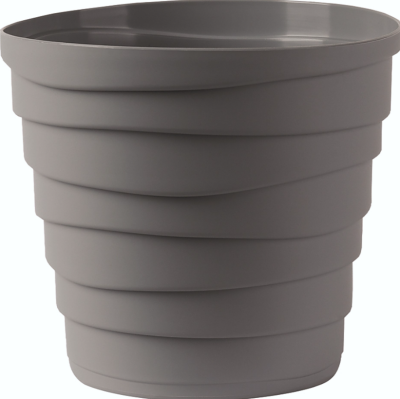 Кашпо "Бархан" (0,9л) Цв. Серый жемчуг (Арт. КШ-4333) в интернет гипермаркете «Планета Лета». Фото