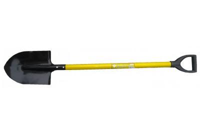 (УЛ) Лопата штыковая ЛУ с желтым металлизированным черенком и V-p в интернет гипермаркете «Планета Лета». Фото