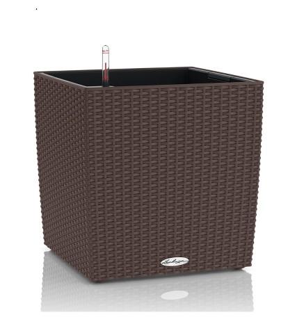 Кашпо   Lechuza Cube Cottage Complete (mocha), 40x40xH44см в интернет гипермаркете «Планета Лета». Фото