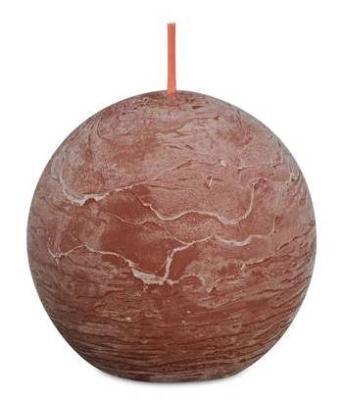Свеча Болсус Рустик шар SHINE 76мм коричневая замша в интернет гипермаркете «Планета Лета». Фото