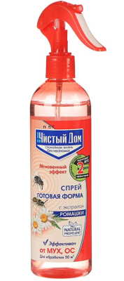 ЧИСТЫЙ ДОМ - Спрей от МУХ и ОС в интернет гипермаркете «Планета Лета». Фото