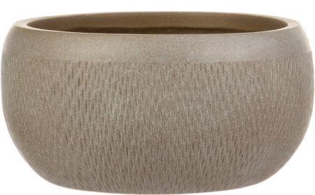 Кашпо IDEALIST Лотус Чаша, серо-коричневый, d29 h13.5, MESHB29-T в интернет гипермаркете «Планета Лета». Фото